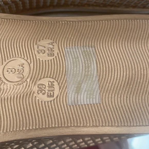 ANTHROPOLOGIE JEFFREY CAMPBELL METALLIC JELLY SLIDES - Picture 3 of 4